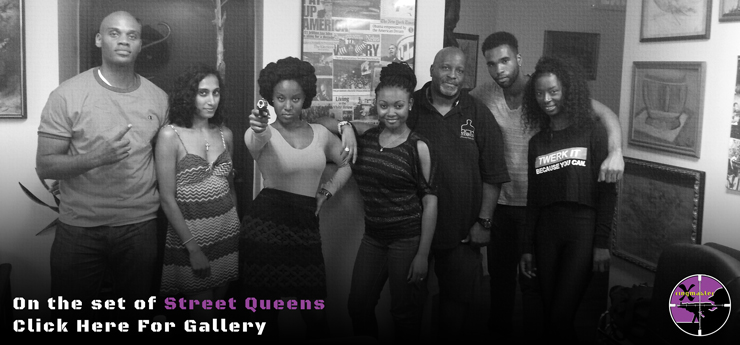 on set with street queens gallery
