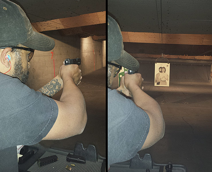 Harold taking aim