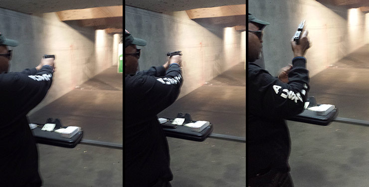 Nikwan shooting at the range