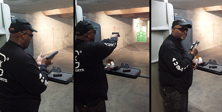 Nikwan shooting at the range